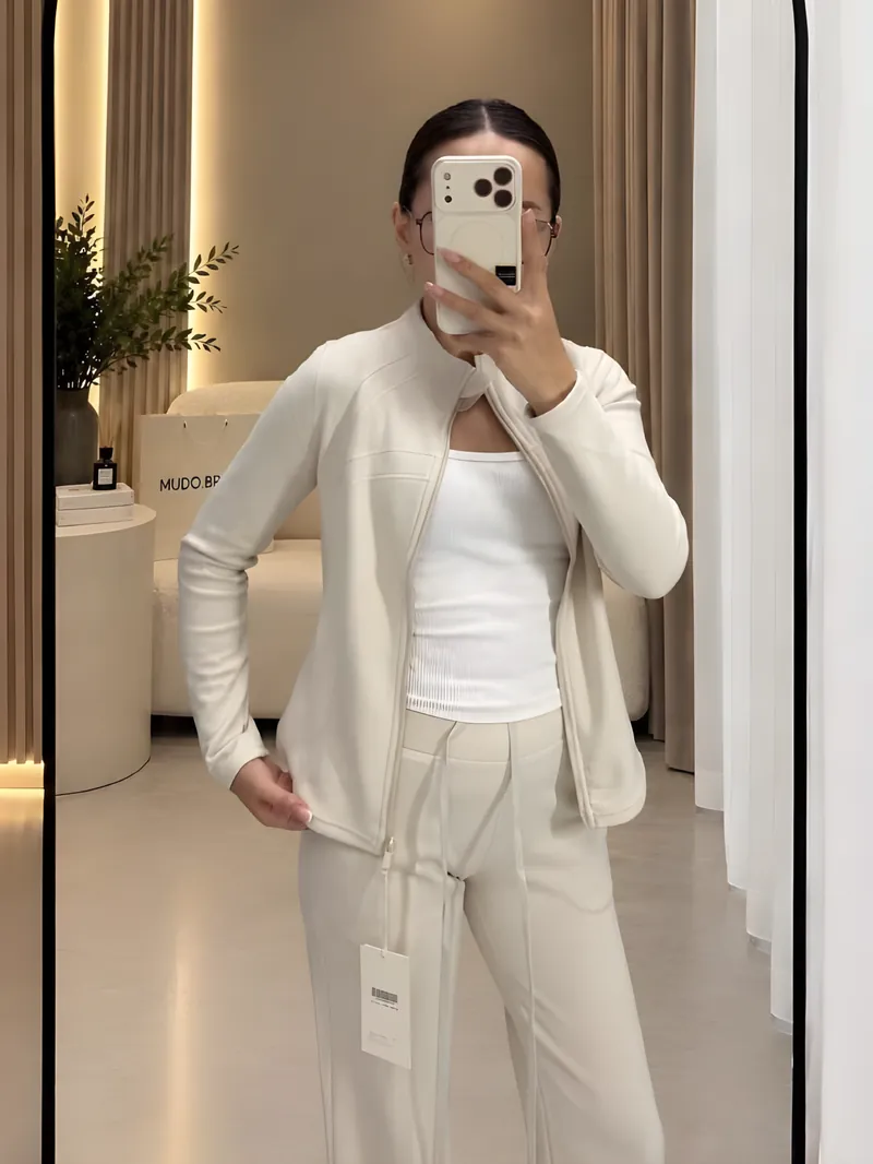 Трикотажный костюм с кардиганом